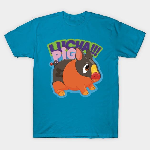 Lucha Pig T-Shirt by undersideland